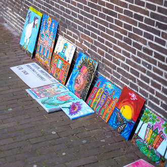 Bild: Gemälde (Verkauf auf der Straße in Amsterdam)