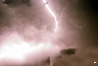 Bild: Gewitter: Blitze am Himmel