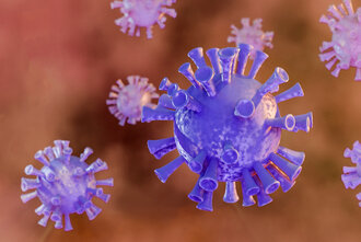 Bild: Coronavirus (nicht echt, gezeichnet)
