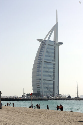 Bild: Durj al Arab - Hotel in Dubai (Vereinigte Arabische Emirate am Persischen Golf)