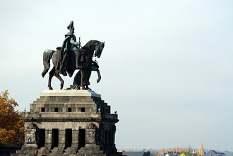 Bild: Reiterstandbild des ersten Deutschen Kaisers Wilhelm I. (Koblenz, Deutsches Eck)