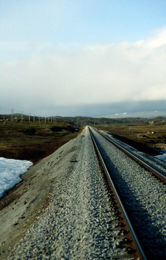 Bild: Norwegen, nahe Narvik: Bahnlinie