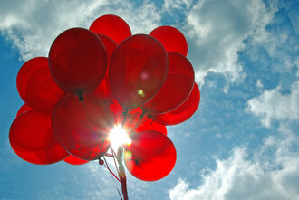 Bild: Rote Luftballons
