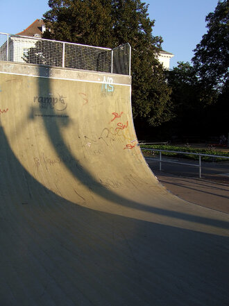 Bild: Rampe für BMX und Skateboard