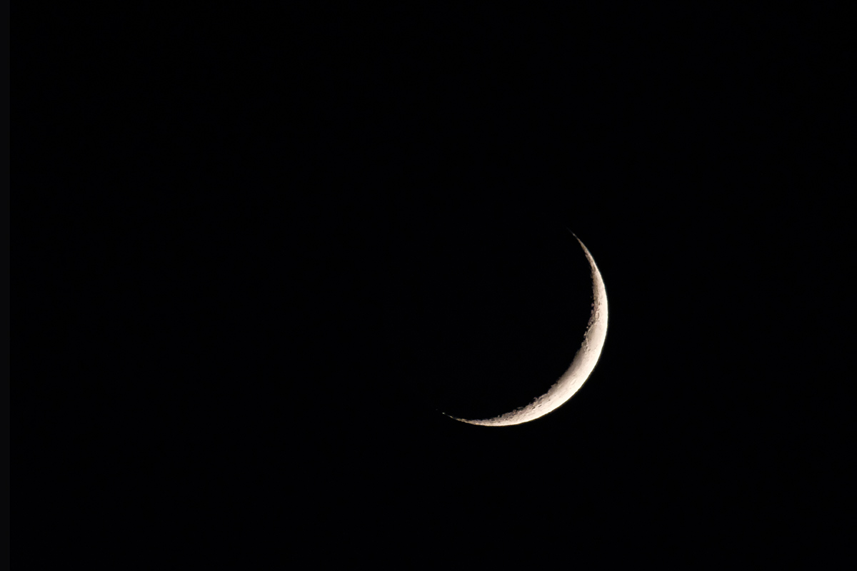 Bild: Mondsichel (zunehmender Mond)