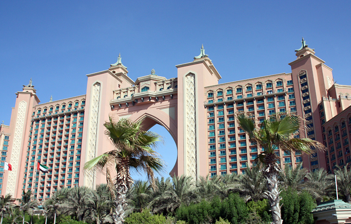 Bild: Atlantis Hotel in Dubai (Vereinigte Arabische Emirate am Persischen Golf)