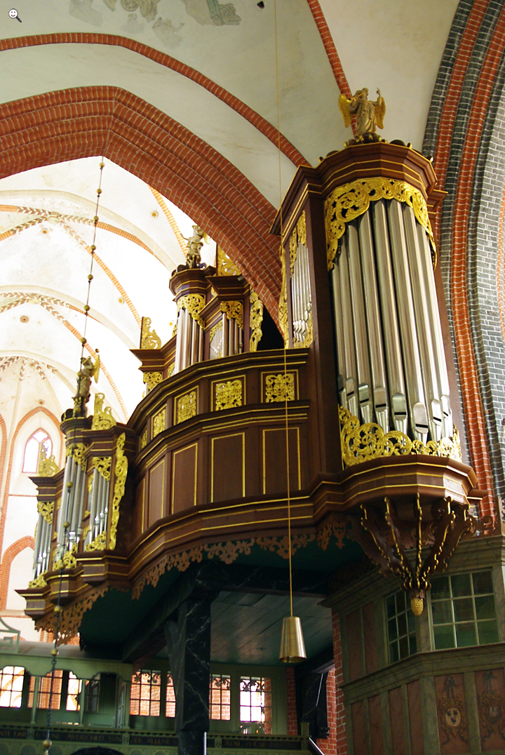 Bild: Barocke Orgel der Ludgerikirche in Norden (Ostfriesland), Baujahr 1692
